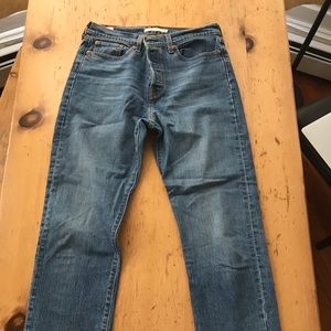 Levi wedgie crop straight jeans